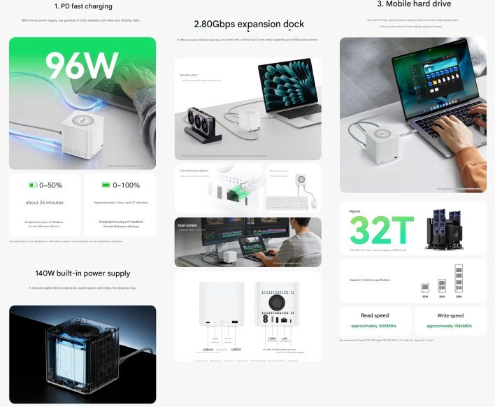بي لينك تطلق وحدة التوصيل Mate Pro بدعم تخزين ضخم ومنافذ فائقة السرعة