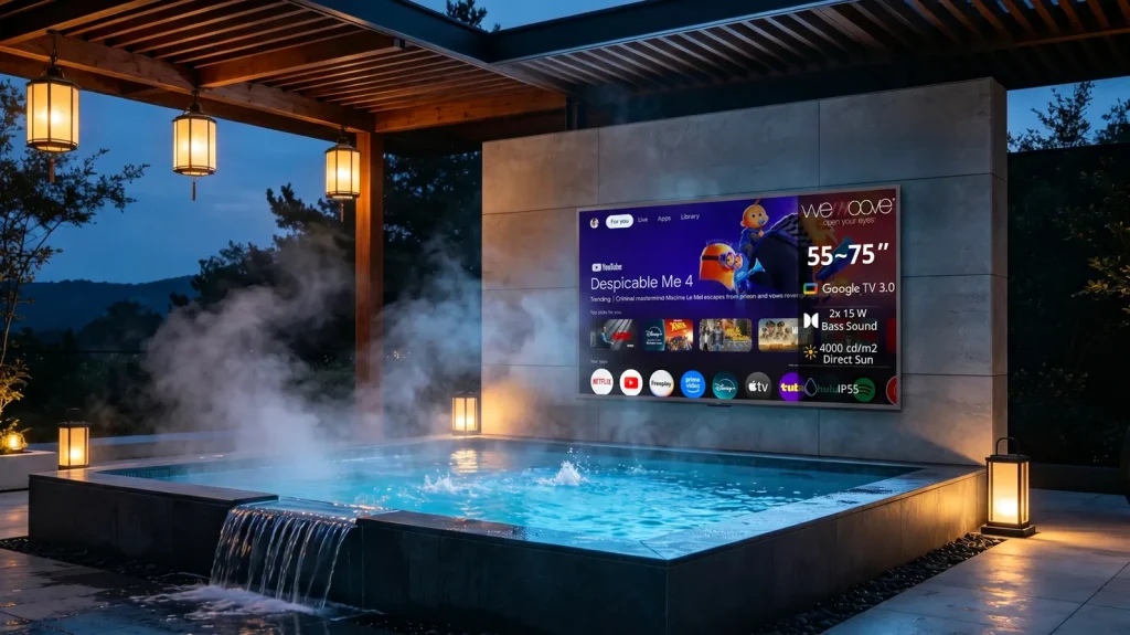 شركة ويموف تطلق شاشات Vivaldi Series 4000 الخارجية الفاخرة بدقة 4K UHD وسطوع هائل