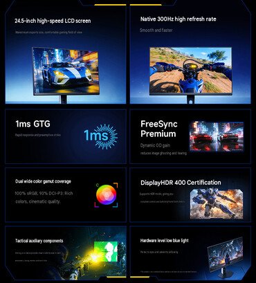 شاومي تطلق شاشة الألعاب الاقتصادية Redmi G25 2027 بمعدل تحديث 300 هرتز ودعم AMD FreeSync Premium